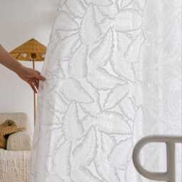 4 Colours Palm Leaf Curtains Custom Curtain Made To Measure - thumbnail 2