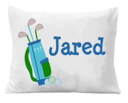 Personalized Golf Pillowcase, Kids Bedding - thumbnail 1