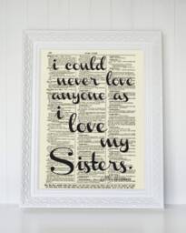 Little Women Quote Print Antique Dictionary Art, Literary Gift - thumbnail 1