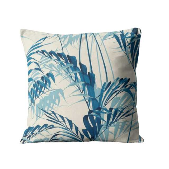 Sanderson Palm House Cushion Cover Blue Eucalyptus Cotton Linen Throw Pillow - image 1