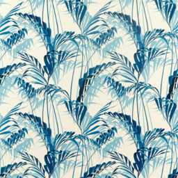 Sanderson Palm House Cushion Cover Blue Eucalyptus Cotton Linen Throw Pillow - thumbnail 3