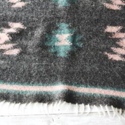 Handmade Wool Rug Scandinavian Nursery Decor, Hutsul Design - thumbnail 3