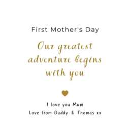 Personalised First Mother's Day Soy Candle, New Mum Gift - thumbnail 2