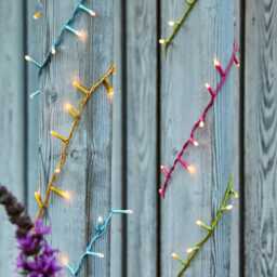 Indoor Or Outdoor Pink Pin String Lights - thumbnail 2