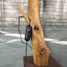 Floor Lamp Driftwood Made Of Sustainable & Decorative Old Oak Branch - thumbnail 4