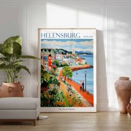 Helensburgh Scotland Travel Poster Coastal Town Art Print - thumbnail 2