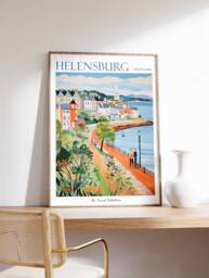 Helensburgh Scotland Travel Poster Coastal Town Art Print - thumbnail 1