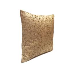 Light Gold/Tan Pillow, Decorativethrow Pillow Cover, Cushion Designer Pillow, Boho Accent Pillowcase, Silk Floral Embroidered Pillow - thumbnail 2