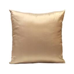 Light Gold/Tan Pillow, Decorativethrow Pillow Cover, Cushion Designer Pillow, Boho Accent Pillowcase, Silk Floral Embroidered Pillow - thumbnail 3