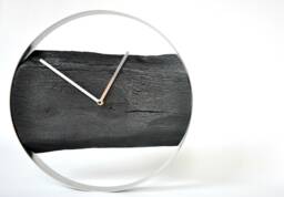 Loft Clock - Burnt Oak 40cm