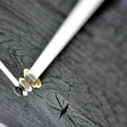 Loft Clock - Burnt Oak 40cm - thumbnail 4