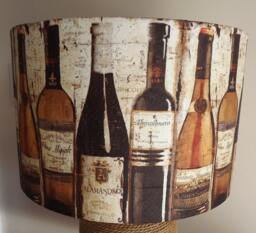 Wine Bottle Lampshade Shabby Chic Vintage Style