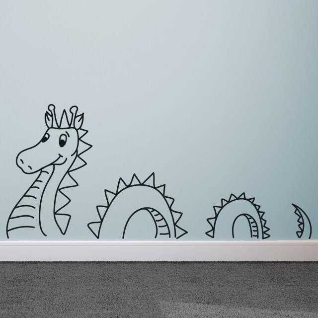 Loch Ness Cartoon Friendly Monster - Vinyl Wall Art Decal Custom Stickers - image 1