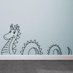 Loch Ness Cartoon Friendly Monster - Vinyl Wall Art Decal Custom Stickers - thumbnail 1