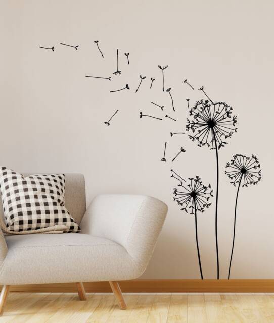 Sale Dandelion Wall Decal, Living Room Sticker - image 1