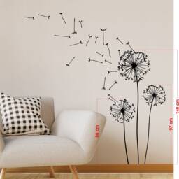 Sale Dandelion Wall Decal, Living Room Sticker - thumbnail 3