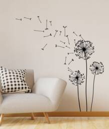 Sale Dandelion Wall Decal, Living Room Sticker - thumbnail 1