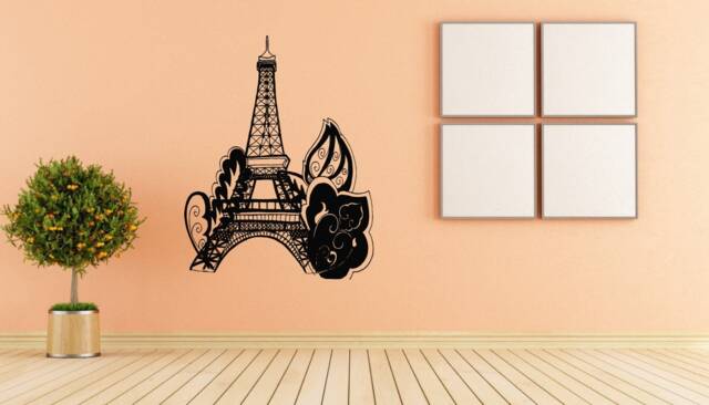 Eiffel Tower Wall Decal Paris Skyline Vinyl Sticker 2728 - image 1