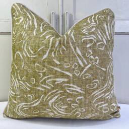 Cushions Made in Fermoie Pebble Decorative Neutral Green Cotton Cushion Pillow Throw Cover - thumbnail 2