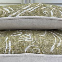 Cushions Made in Fermoie Pebble Decorative Neutral Green Cotton Cushion Pillow Throw Cover - thumbnail 3