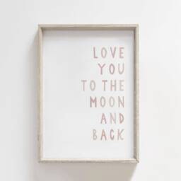 Gender Neutral Moon Stars Prints - Set Of 3, Love You To The & Back, Baby Girl Print, Nursery Prints, Wall Art, Kids Bedroom - thumbnail 3