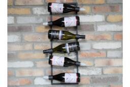 Wine Bottle Holder Wall Hung Metal Racking - thumbnail 1
