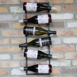 Wine Bottle Holder Wall Hung Metal Racking - thumbnail 4