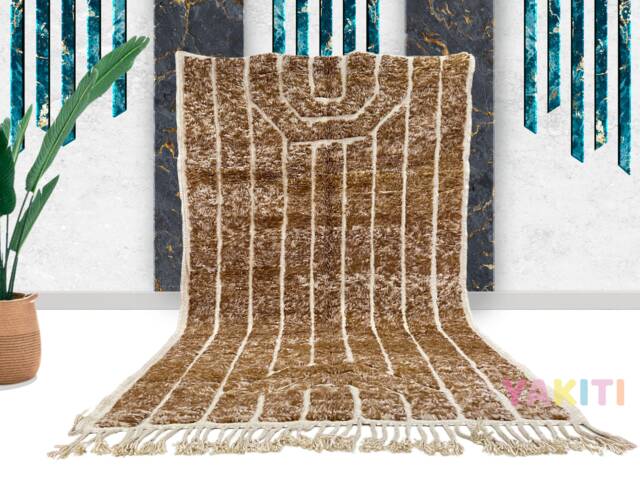 Modern Wool Rug - Custom Moroccan Authentic Handmade Genuine Made To Order - Fast Shipping - Shag Area Rug - Tapis Berbere - image 1