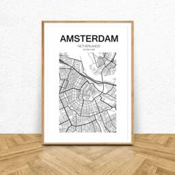 Location Map Poster Print, Modern Vintage City Wedding Anniversary Gift, Birthday Gift Home Decor Wall Art - thumbnail 2