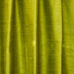 Chartreuse 100% Pure Silk Dupioni Curtain Panels - Rod Pocket, Grommet, Box Pleat, Three Pinch Tab Top & Plain Ring Top - thumbnail 3