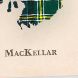 Clan Mackellar Scottish Tartan Map - Of Scotland Family Wall Decor, Ready To Hang - thumbnail 4
