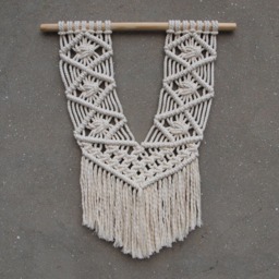 Macrame Wall Hanging Boho Hippie Home Decor - thumbnail 2