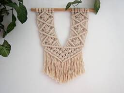 Macrame Wall Hanging Boho Hippie Home Decor - thumbnail 1