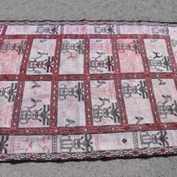 3.7x5.9 Ft Accent Kilim, Turkish Outdoor Rugs For Nursery, Pink Vintage Kitchen Kilim - thumbnail 3