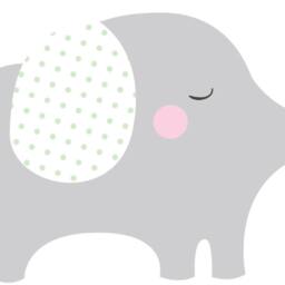 Elephant Pair Vinyl Wall Decal - Nursery & Kids Decor - thumbnail 3