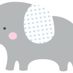 Elephant Pair Vinyl Wall Decal - Nursery & Kids Decor - thumbnail 4