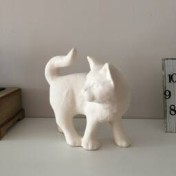 Ceramic Cat - Diy Ready To Paint, Handmade Bisque, Perfect Gift For Her & Kids, Lover Decor, Housewarming & Nursery Art - thumbnail 2