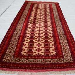 Collectors Piece Small Runner Rug 2'8x5'11 Ft Afghan Baluchi Handmade Wool Antique Baluch Runner, Decorative Livingroom, Stair - thumbnail 2