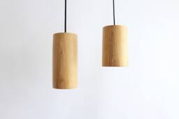 Pendant Light Natural Wood, Dining Farmhouse Flush Mount Ceiling Light, Hand Carved Organic Lamp Shade