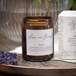 Personalised Engagement Candle - Thoughtful, Unique, Gift For Couple - thumbnail 1