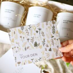 Herbal Spa Summer Candle Collection. Eucalyptus Mint, Tuscan Herbs, Lavender Amber. Natural Soy Vegan Gift Set Box - thumbnail 3