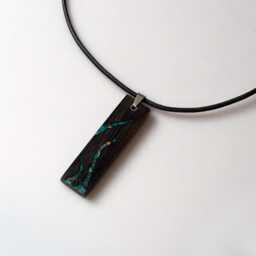 Opal & Bog Oak Wood Necklace. Handmade Earth & Sol - thumbnail 2