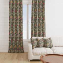 Custom Made William Morris The Cray Autumn Blackout/Lining Curtains Pinch /Triple/Double Pleat - thumbnail 1