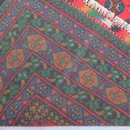 7x10 Large Afghan Rug, Turkmen Handmade Wool Traditional Tribal Area Oriental Red High Pile Soft Bedroom Rug 200x300 cm - thumbnail 4