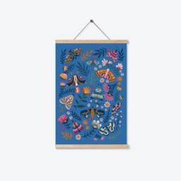 Decorative Moths Fine Art Print - Colourful Home Decor - Unique Wall Art - A5, A4, A3 - Interior Plastic Free, Sustainable Gifting - thumbnail 2