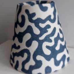 Blue Squidge Candle Clip Lampshade - thumbnail 3