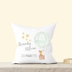 Personalised Hot Air Balloon Nursery Cushion , Baby Pillow Decor New Gift - thumbnail 3