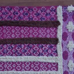 Hand Block Printed Rug, 46x64 Inch, Tribal Dhurie, Kilim Bohemian Traditional Rug For Living Room Home Decor Cp-16 - thumbnail 3
