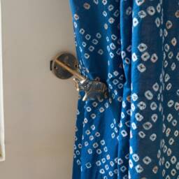 Elephant Curtain Tie Back Holder, Set Of 2, Brass 2x Large Back, Decor Handmade, Window Treatments - thumbnail 2
