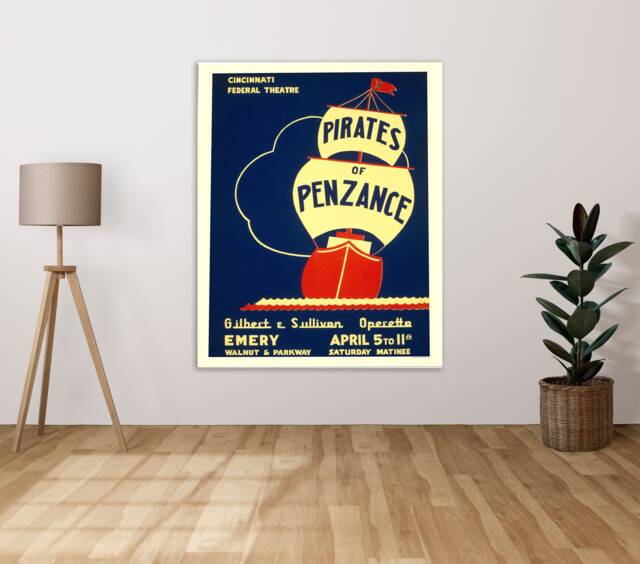 Pirates Of Penzance Gilbert - Metal Sign Plaque Wall Art Decor Signage